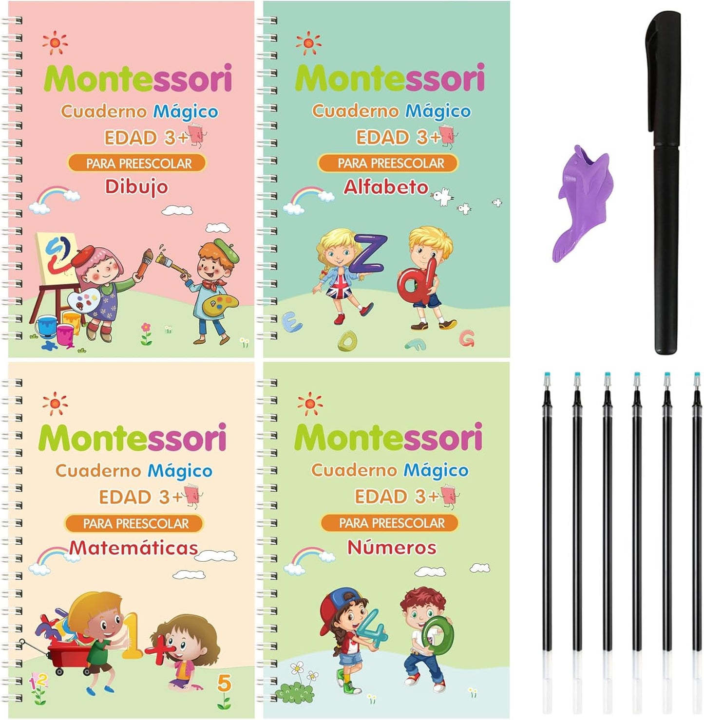 Cuaderno mágico de escritura para Niños 4und PORTUGUES