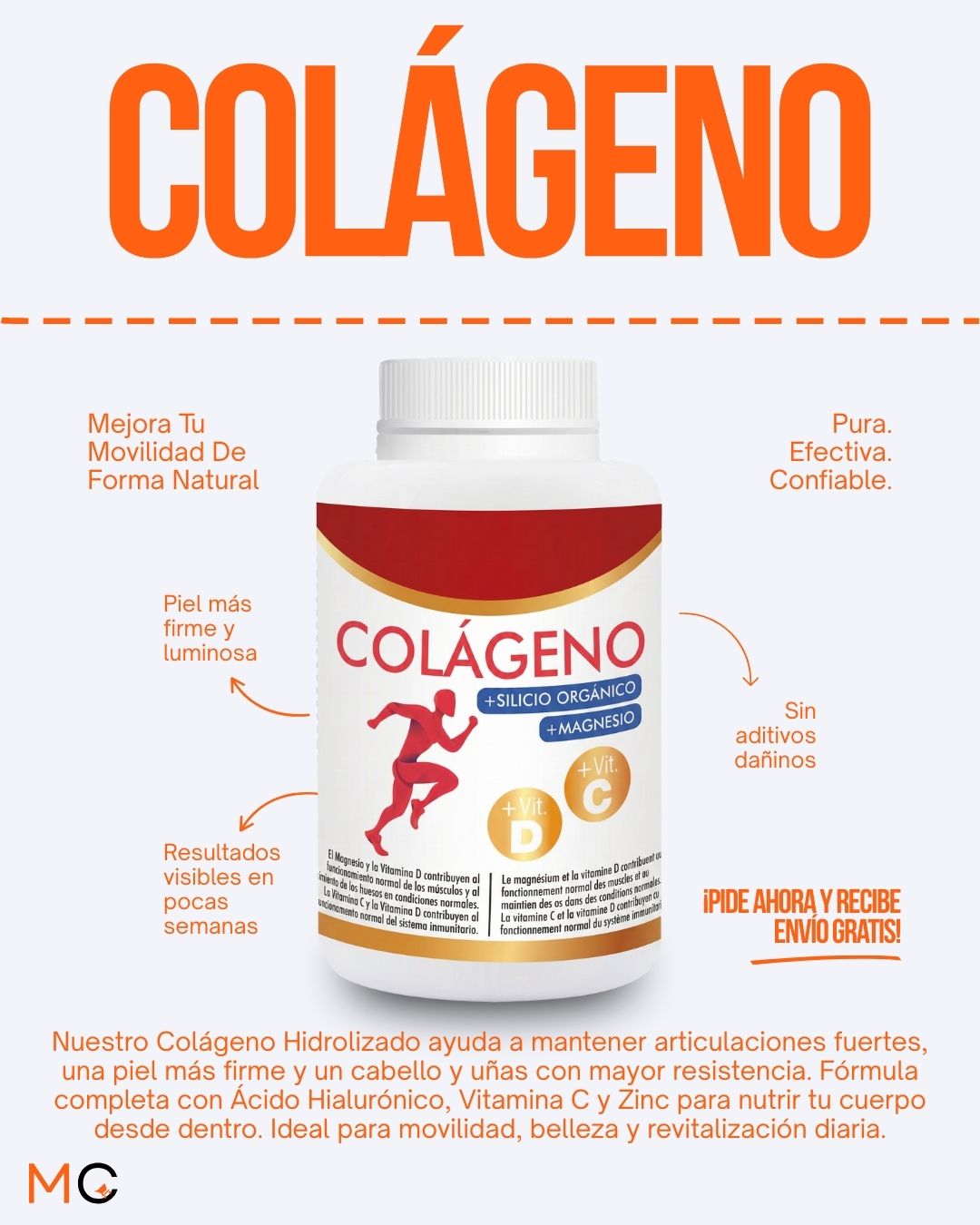 Colágeno Hidrolizado – 120 Comprimidos